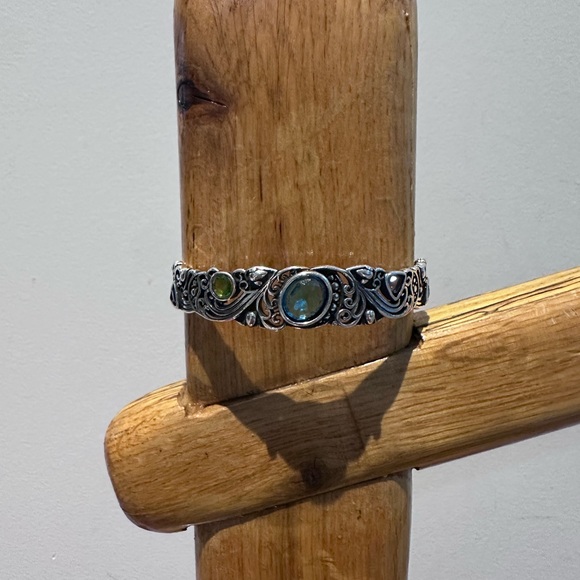 Adjustable Cuff Bracelet-  Colored Stones NEW Gift wrapped - Picture 6 of 6